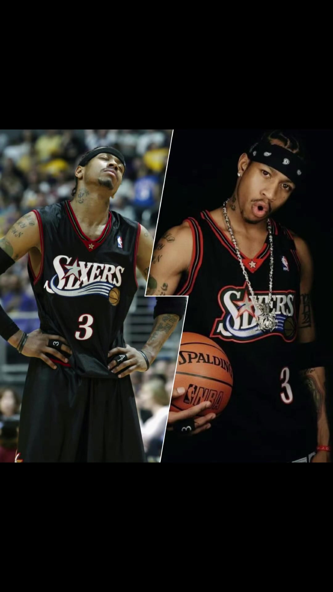 76人黑白紅經(jīng)典球衣下賽季回歸想起了艾佛森大戰(zhàn)OK的年代