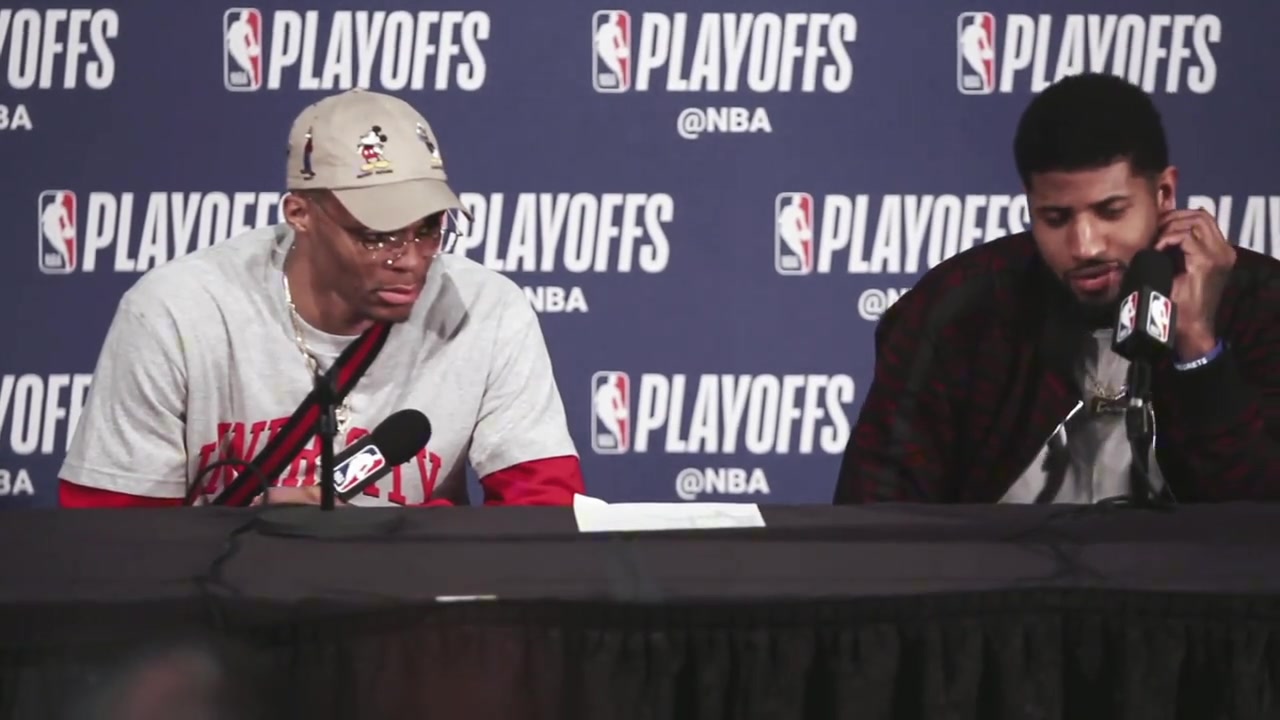 經(jīng)典采訪威少一臉苦澀喬治那是糟糕選擇利拉德就是投進了