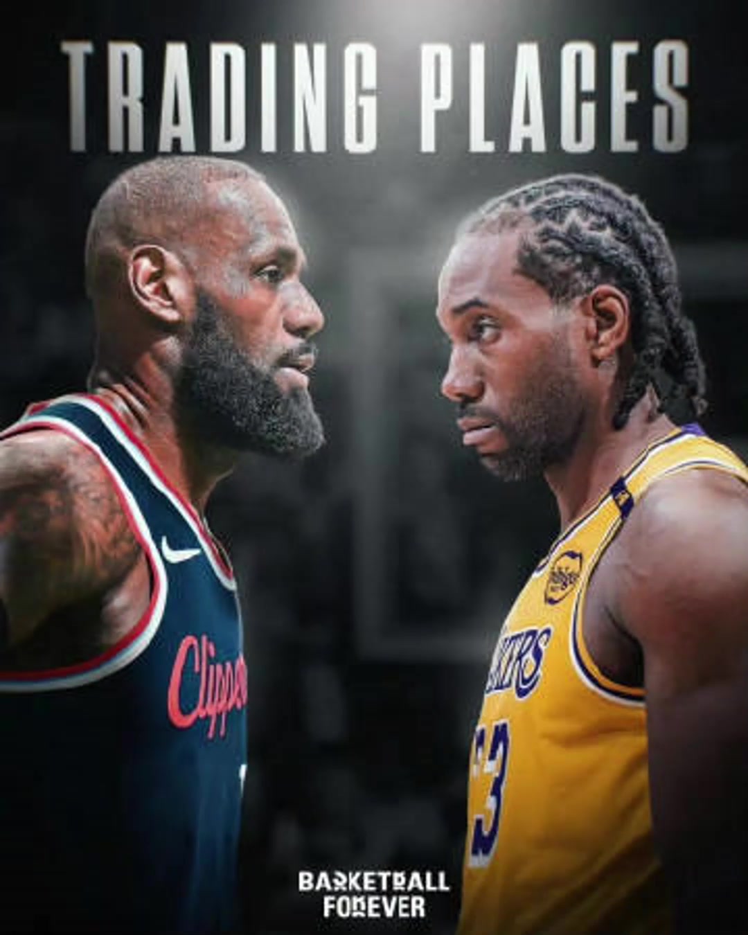 美媒曬圖發(fā)問如果老詹與小卡互換那湖人和快船誰會更強