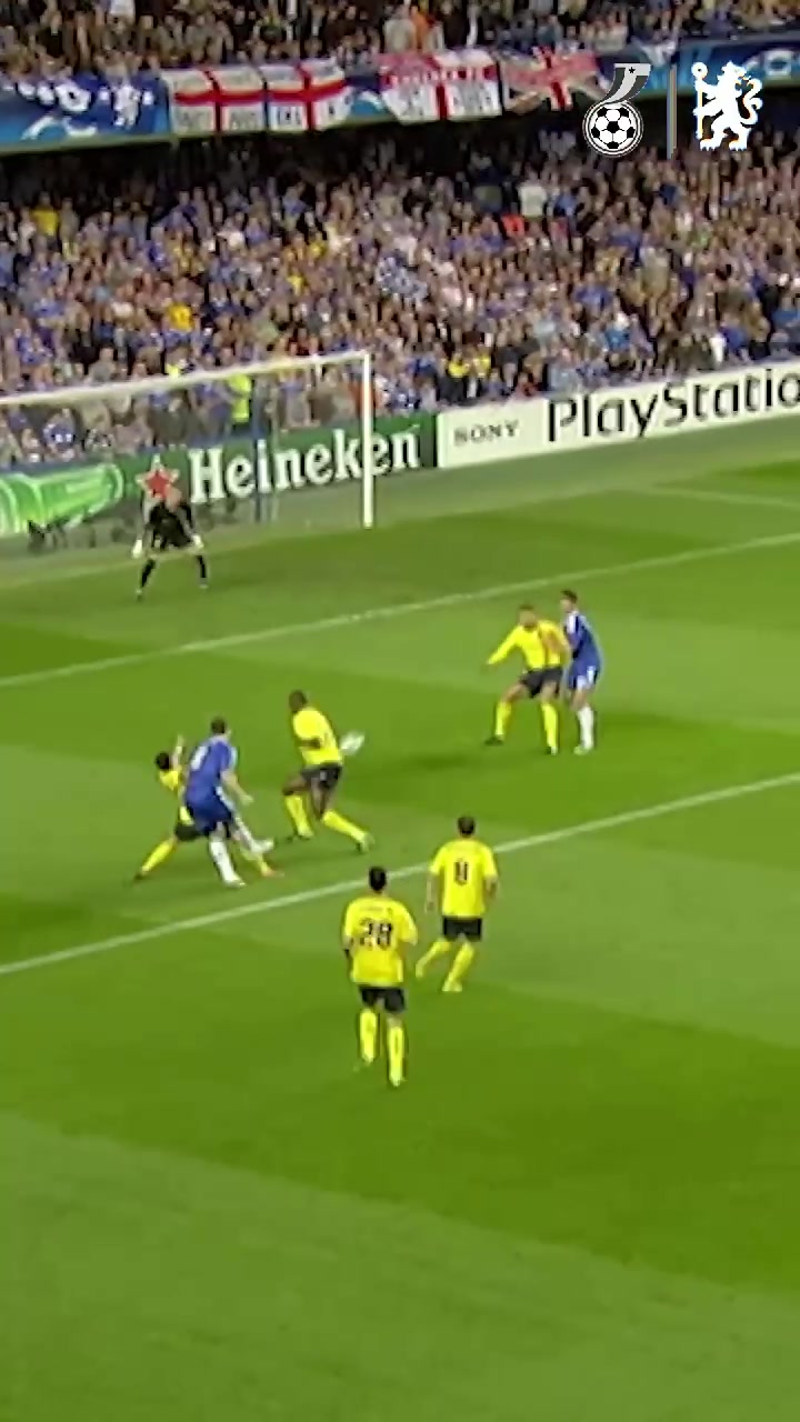 藍軍歐冠經(jīng)典進球埃辛無解凌空世界波攻破巴薩