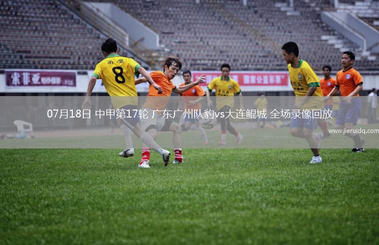 07月18日 中甲第17輪 廣東廣州隊(duì)豹vs大連鯤城 全場(chǎng)錄像回放
